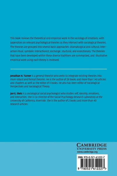 Produktbild: The Sociology of Emotions