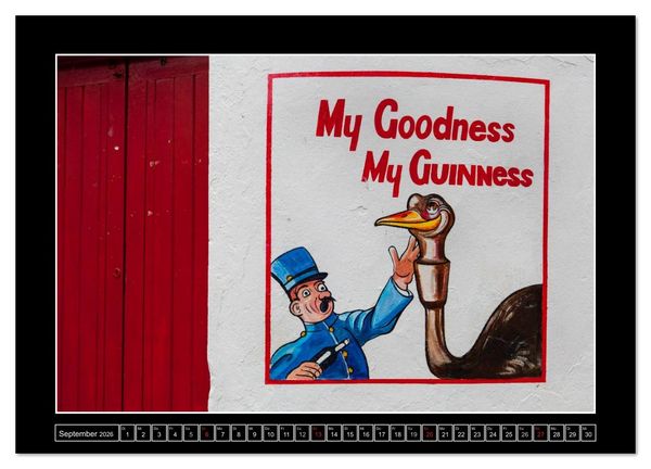Produktbild: Sl&aacute;inte IRLAND - Pubmalereien (Wandkalender 2026 DIN A4 quer), CALVENDO Monatskalender