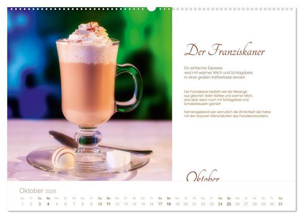 Produktbild: Wiener Kaffeerezepte (hochwertiger Premium Wandkalender 2026 DIN A2 quer), Kunstdruck in Hochglanz