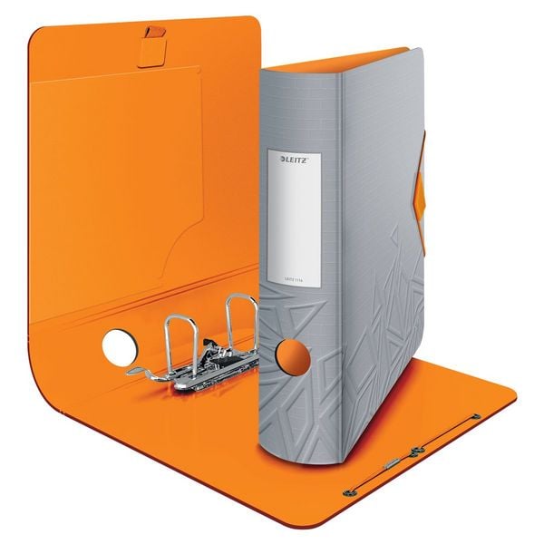 Produktbild: LEITZ Ordner Urban Chic grau DIN A4 R&uuml;ckenbreite 8,2 cm