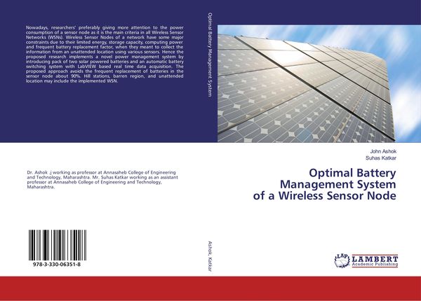 Produktbild: Optimal Battery Management System of a Wireless Sensor Node