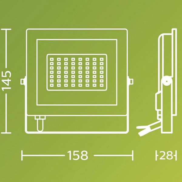 Produktbild: Philips LED Lois 929004641801 LED-Au&szlig;enstrahler 30W Leuchtfarben: Warmwei&szlig;