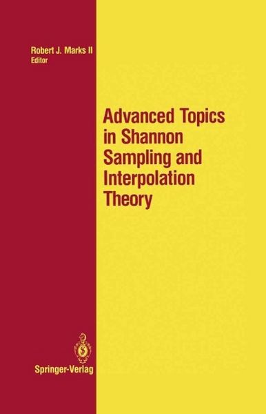 Produktbild: Advanced Topics in Shannon Sampling and Interpolation Theory