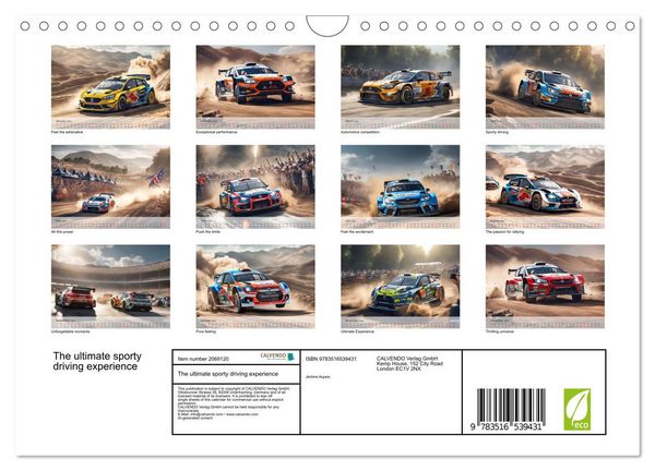 Produktbild: The ultimate sporty driving experience (Wall Calendar 2026 DIN A4 landscape), CALVENDO 12 Month Wall Calendar