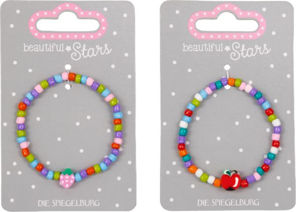 Produktbild: Armband Apfel & Erdbeere - beautiful Stars, sort.