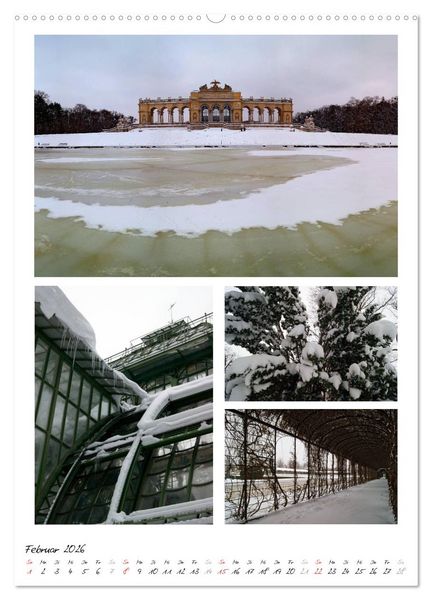 Produktbild: Schloss Sch&ouml;nbrunn im Wandel der Jahreszeiten (hochwertiger Premium Wandkalender 2026 DIN A2 hoch), Kunstdruck in Hochglanz