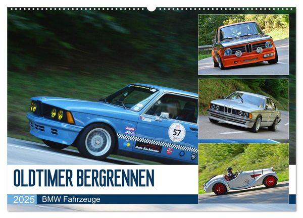 Produktbild: OLDTIMER BERGRENNEN - BMW Fahrzeuge (Wandkalender 2025 DIN A2 quer), CALVENDO Monatskalender