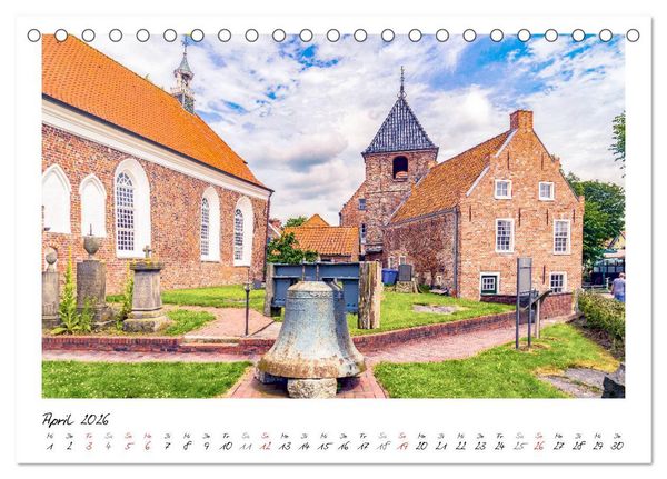 Produktbild: Fischerdorf Greetsiel (Tischkalender 2026 DIN A5 quer), CALVENDO Monatskalender