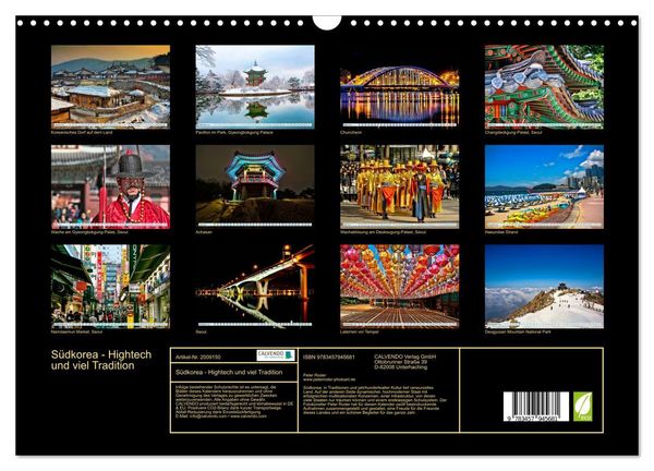 Produktbild: S&uuml;dkorea - Hightech und viel Tradition (Wandkalender 2026 DIN A3 quer), CALVENDO Monatskalender