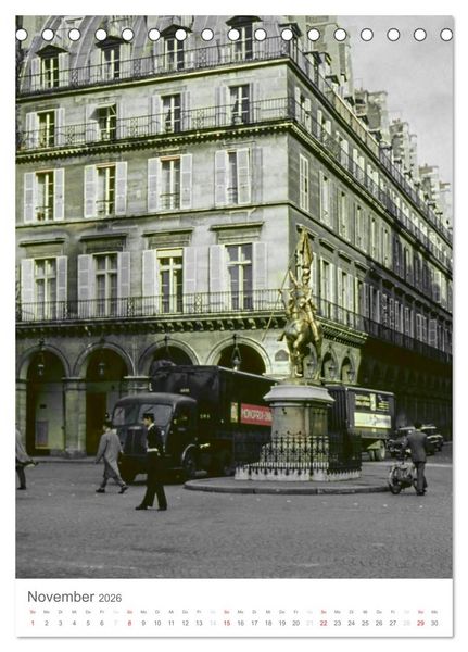 Produktbild: Paris, damals ... (Tischkalender 2026 DIN A5 hoch), CALVENDO Monatskalender