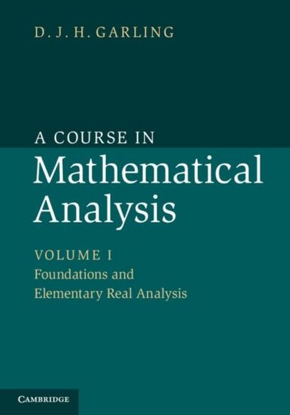 Produktbild: Course in Mathematical Analysis: Volume 1, Foundations and Elementary Real Analysis