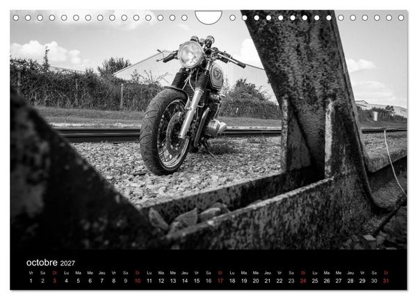 Produktbild: Une moto de caract&egrave;re (Calendrier mural 2027 DIN A4 vertical), CALVENDO calendrier mensuel