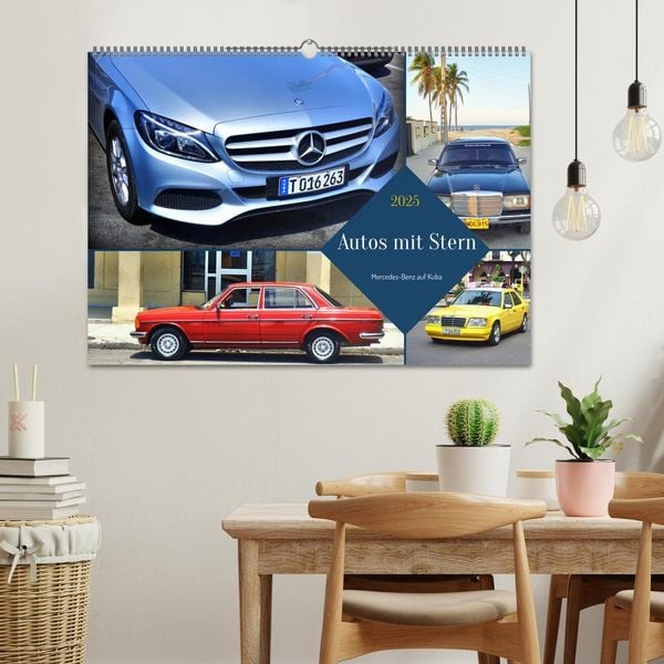 Produktbild: Autos mit Stern - Mercedes-Benz auf Kuba (Wandkalender 2025 DIN A2 quer), CALVENDO Monatskalender
