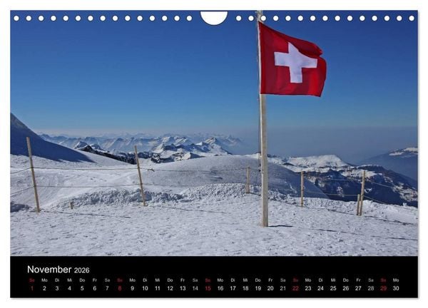 Produktbild: Unterwegs in den Schweizer Bergen - swissmountainview.ch (Wandkalender 2026 DIN A4 quer), CALVENDO Monatskalender