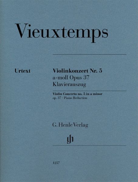 Produktbild: Henry Vieuxtemps - Violinkonzert Nr. 5 a-moll op. 37