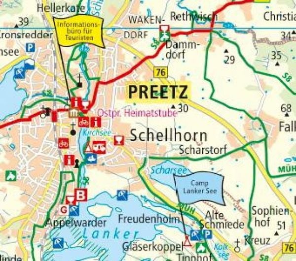 Produktbild: Publicpress Radkarte Holsteinische Schweiz, Kiel, Fehmarn 1:100.000