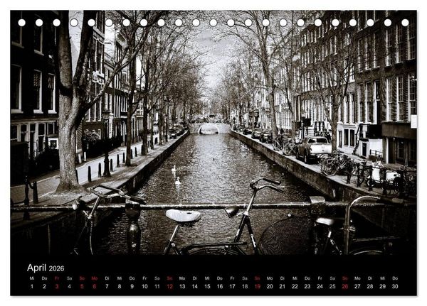 Produktbild: Amsterdam 2026 (Tischkalender 2026 DIN A5 quer), CALVENDO Monatskalender