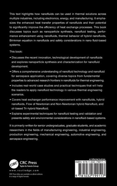 Produktbild: Nanofluids Technology for Thermal Sciences and Engineering
