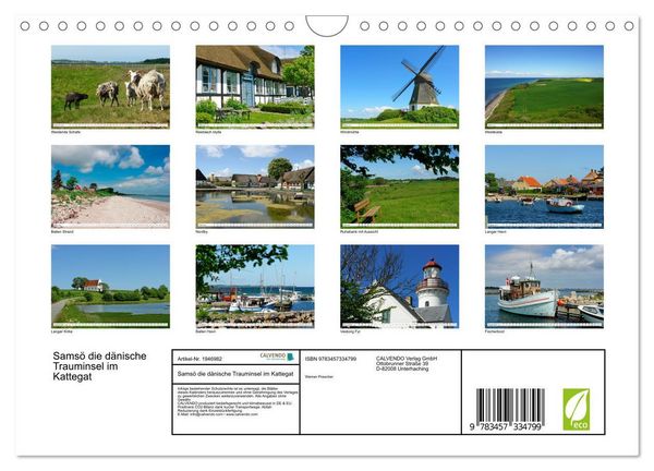 Produktbild: Sams&ouml; die d&auml;nische Trauminsel im Kattegat (Wandkalender 2026 DIN A4 quer), CALVENDO Monatskalender