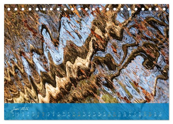 Produktbild: Natur abstrakt Farben und Strukturen (Tischkalender 2026 DIN A5 quer), CALVENDO Monatskalender
