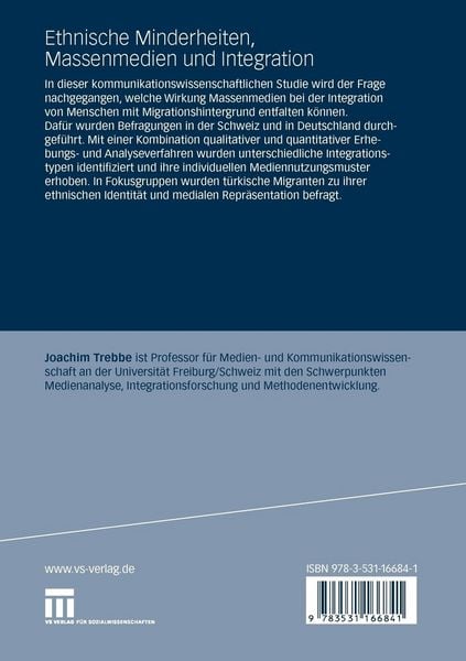 Produktbild: Ethnische Minderheiten, Massenmedien und Integration