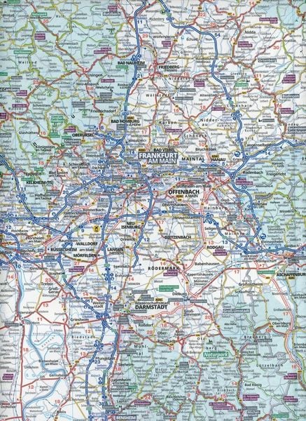 Produktbild: ADAC Bundesl&auml;nderkarte Deutschland 07 Hessen 1:300.000