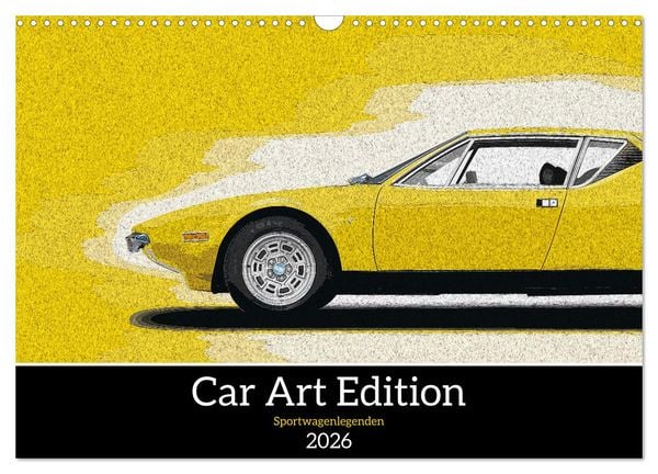 Produktbild: Car Art Edition Sportwagenlegenden (Wandkalender 2026 DIN A3 quer), CALVENDO Monatskalender