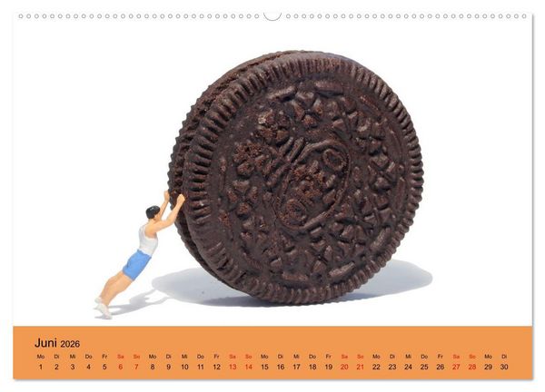 Produktbild: Little Art Food Kunstkalender (Wandkalender 2026 DIN A2 quer), CALVENDO Monatskalender