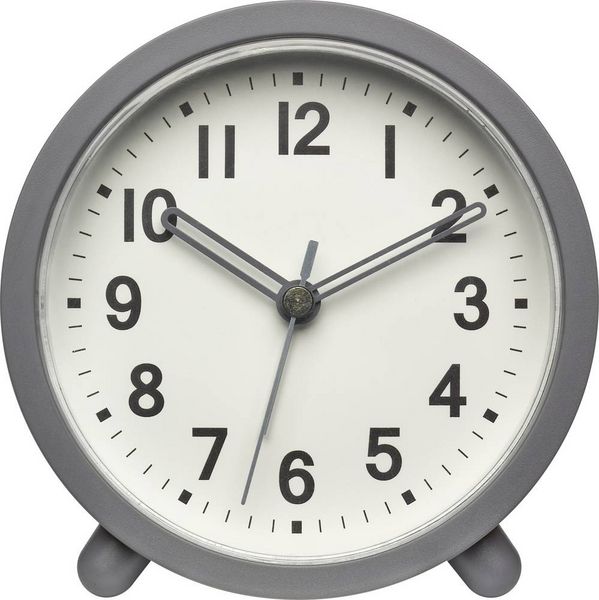 Produktbild: TFA Dostmann 60.1043.10 Quarz Wecker Grau Alarmzeiten 1 Leisegang-Uhrwerk