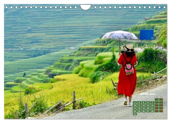 Produktbild: Riz de Chine (Calendrier mural 2026 DIN A4 vertical), CALVENDO calendrier mensuel