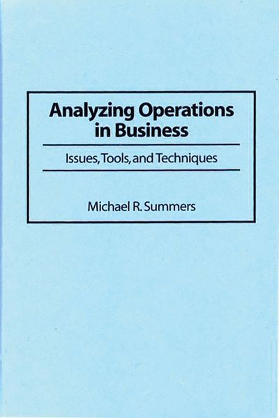 Produktbild: Analyzing Operations in Business