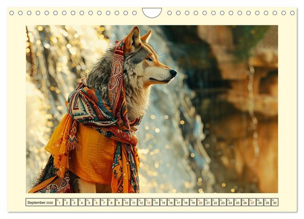 Produktbild: Wilder Style. Modische W&ouml;lfe in der Natur (Wandkalender 2026 DIN A4 quer), CALVENDO Monatskalender