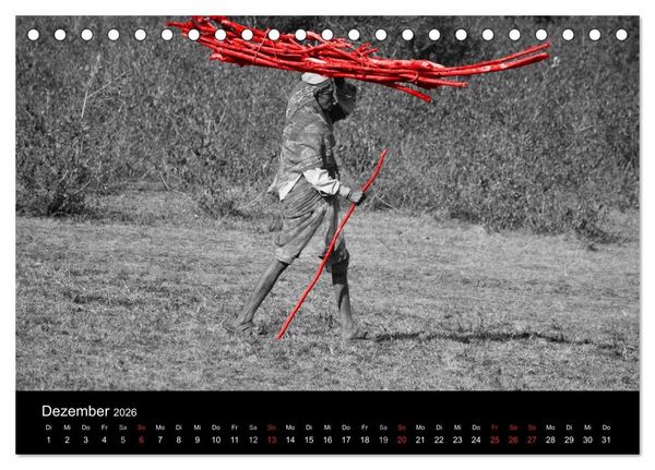Produktbild: Blickfang in Rot (Tischkalender 2026 DIN A5 quer), CALVENDO Monatskalender