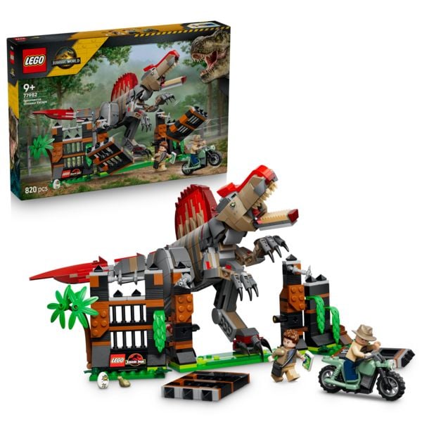Produktbild: LEGO Jurassic World 77982 Flucht des Spinosaurus, Spielzeug-Dino f&uuml;r Kinder ab 9 Jahren