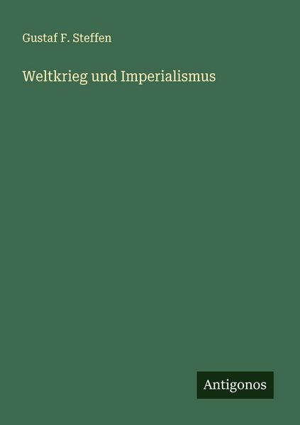 Produktbild: Weltkrieg und Imperialismus