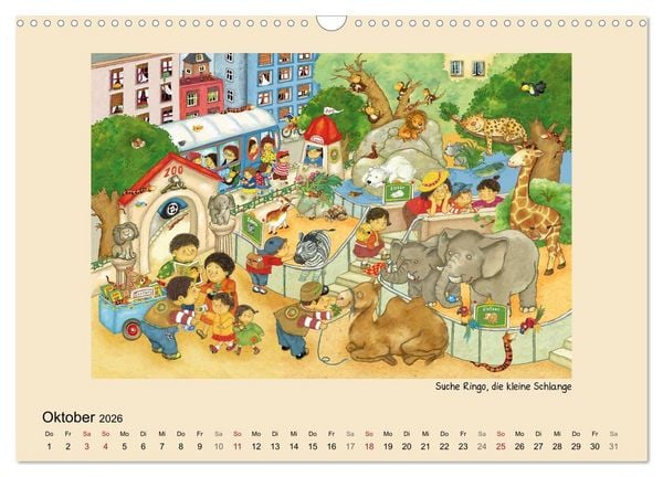Produktbild: Wimmelbilder (Wandkalender 2026 DIN A3 quer), CALVENDO Monatskalender