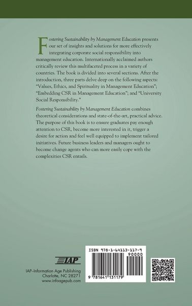 Produktbild: Fostering Sustainability by Management Education (hc)