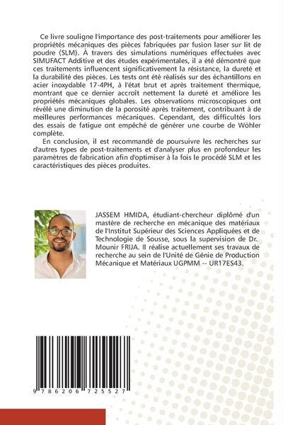 Produktbild: Analyse du comportement m&eacute;canique des pi&egrave;ces imprim&eacute;es en acier 17-4PH
