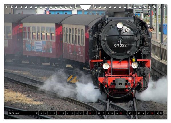 Produktbild: Die Brockenbahn - Mit Volldampf durch den Harz (Wandkalender 2026 DIN A4 quer), CALVENDO Monatskalender