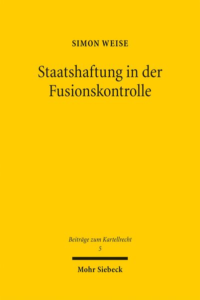 Produktbild: Staatshaftung in der Fusionskontrolle