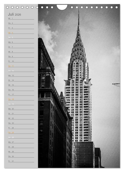 Produktbild: New York Vertical (Wandkalender 2026 DIN A4 hoch), CALVENDO Monatskalender
