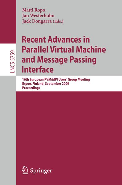 Produktbild: Recent Advances in Parallel Virtual Machine and Message Passing Interface