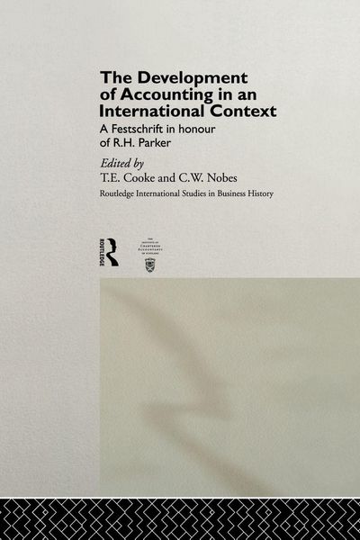 Produktbild: The Development of Accounting in an International Context