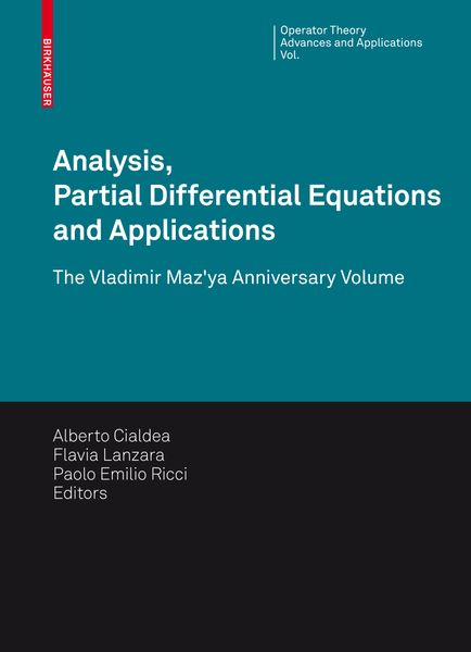 Produktbild: Analysis, Partial Differential Equations and Applications