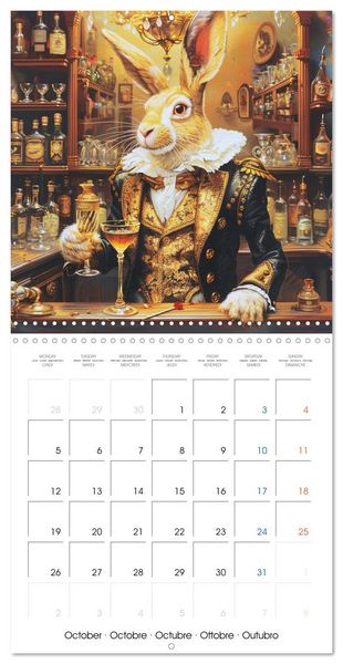 Produktbild: Animal La Belle Epoque (Wall Calendar 2026 12 &times; 12 Inch) CALVENDO 12 Month Wall Calendar