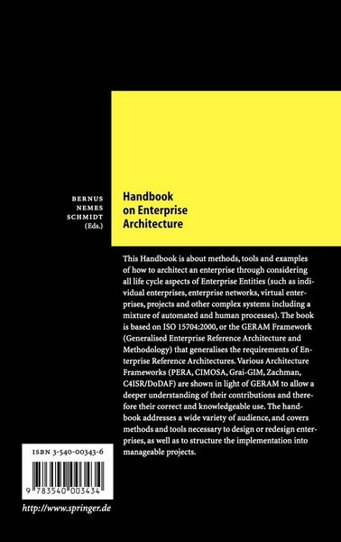 Produktbild: Handbook on Enterprise Architecture