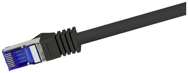 Produktbild: LogiLink C6A043S RJ45 CAT 6a S/FTP 1.50 m Schwarz 1 St.