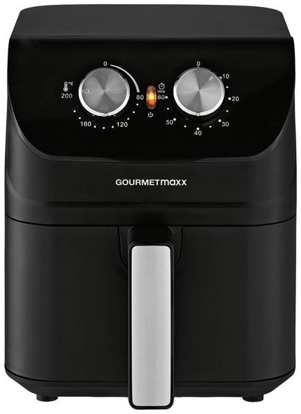 Produktbild: GourmetMaxx 14578 Hei&szlig;luft-Fritteuse 4l 1400W Cool-Touch-Geh&auml;use Schwarz
