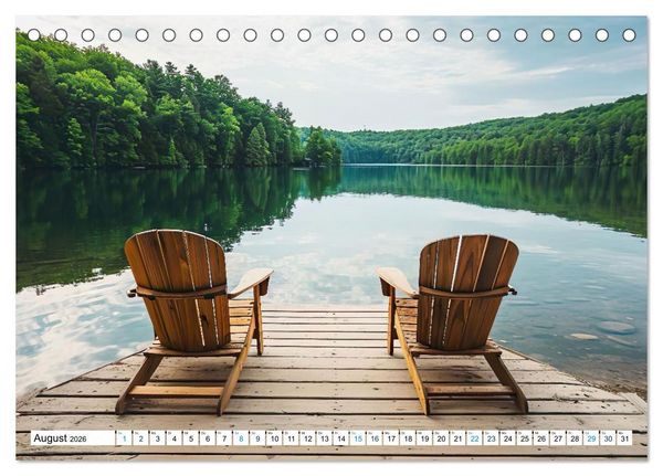 Produktbild: Momente der Stille (Tischkalender 2026 DIN A5 quer), CALVENDO Monatskalender