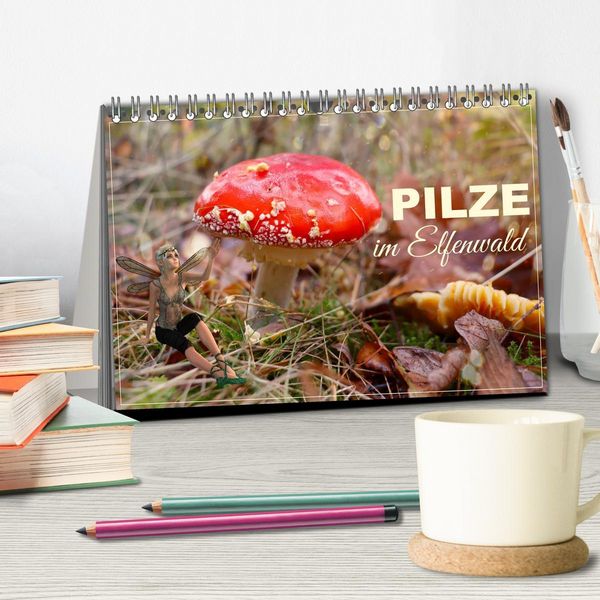 Produktbild: Pilze im Elfenwald (Tischkalender 2026 DIN A5 quer), CALVENDO Monatskalender